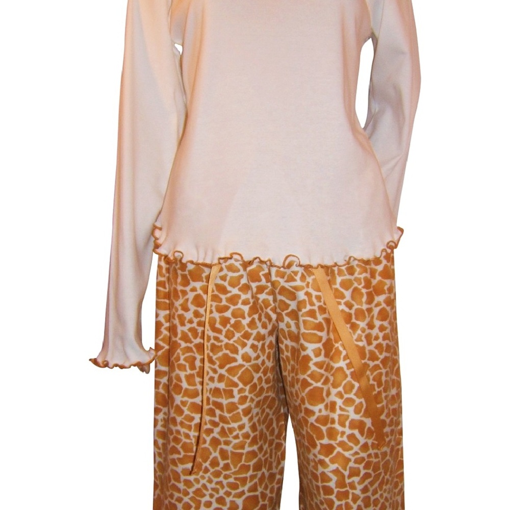 Colorful Giraffe Capri Pajama